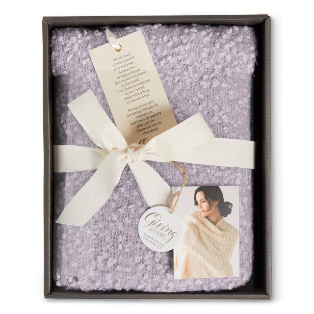Giving Shawl Lt Purple