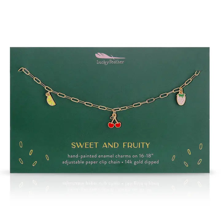 Enamel Treasure Necklace - Sweet