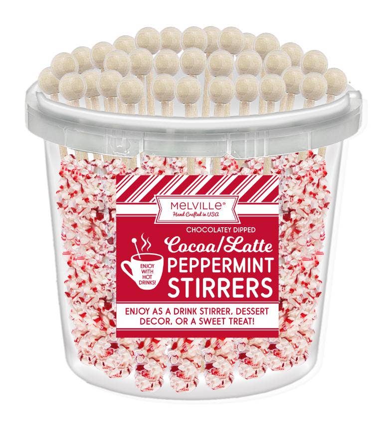 Melville Candy Company - Palitos de menta - Chocolate blanco