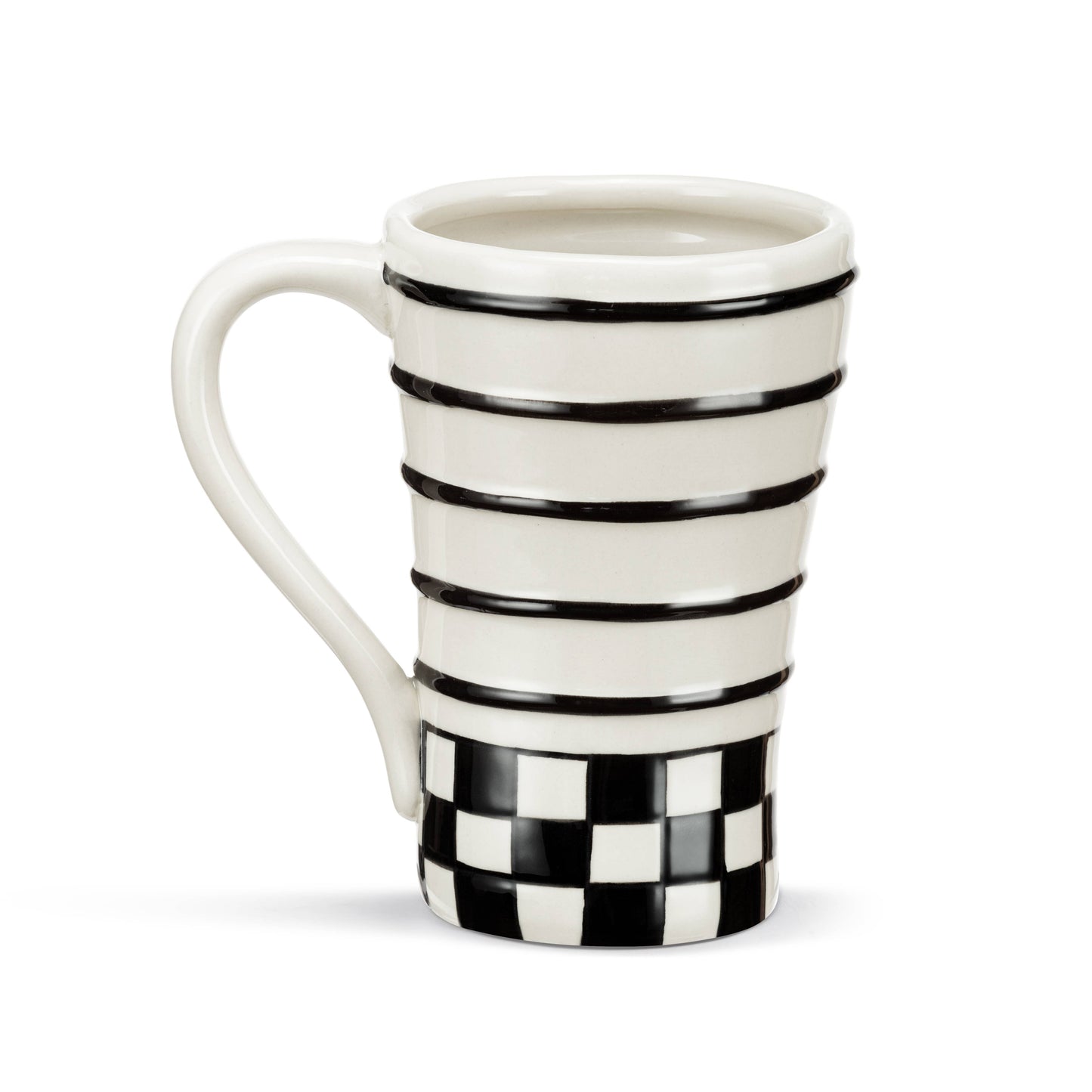 Check Red Heart Mug