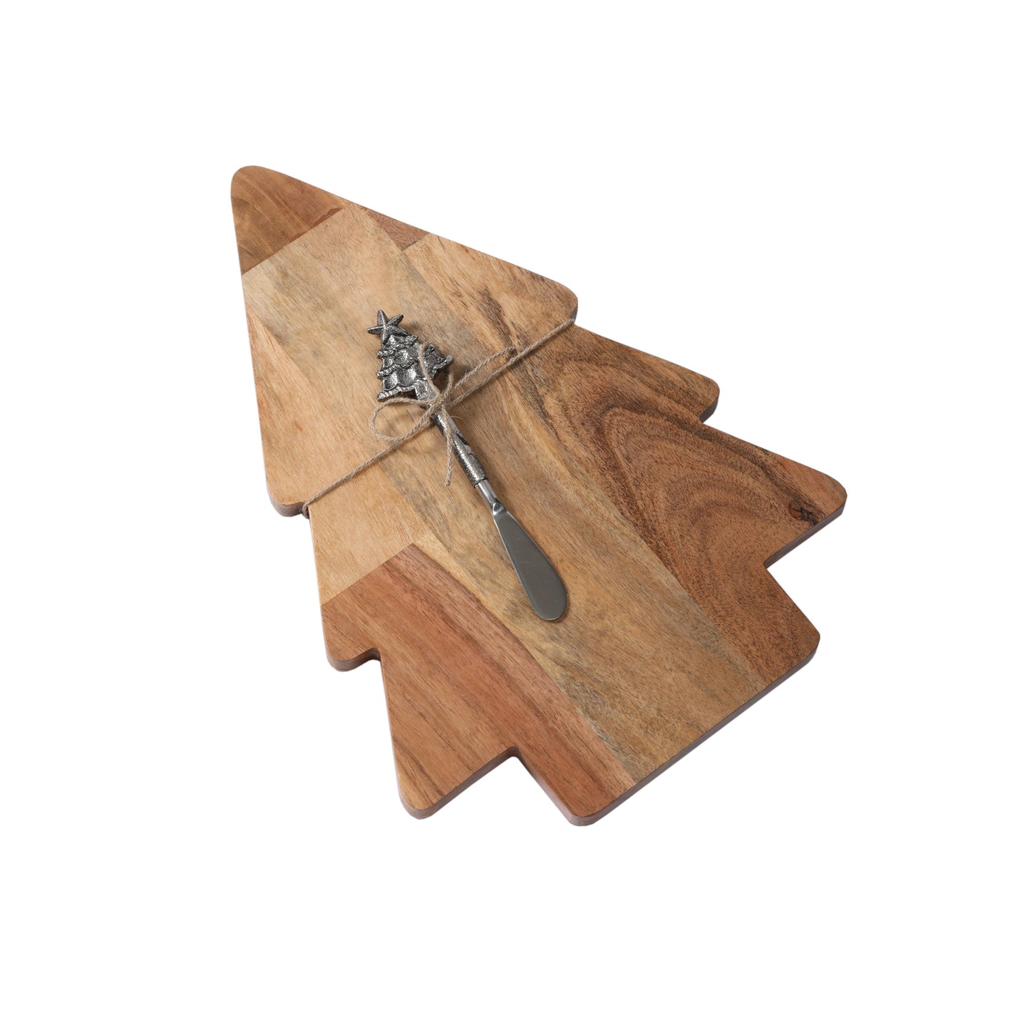 Vatican Homes - Tabla de embutidos gourmet de madera con forma de árbol de 39,9 cm (15,7") con aspecto antiguo