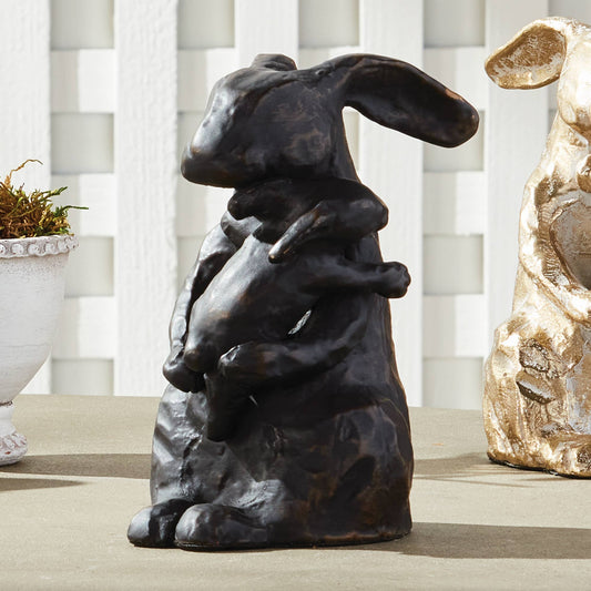 Mother Rabbit Sculpture, Black