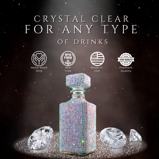 Unique Diamond Rhinestone Decanter | Bling 730 mL