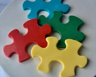 Chocolate Puzzle Pieces, Autism Awareness