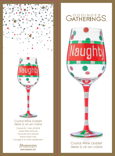 Naughty Crystal Wine Glass