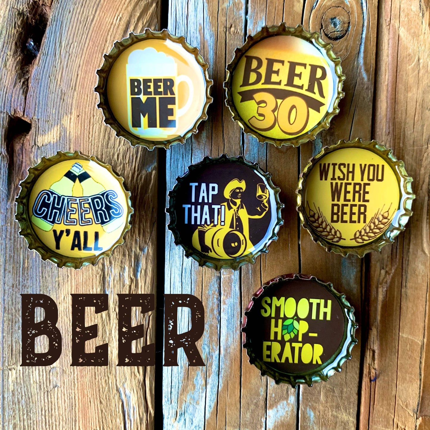 Beer Magnets - Handmade & Eco-friendly