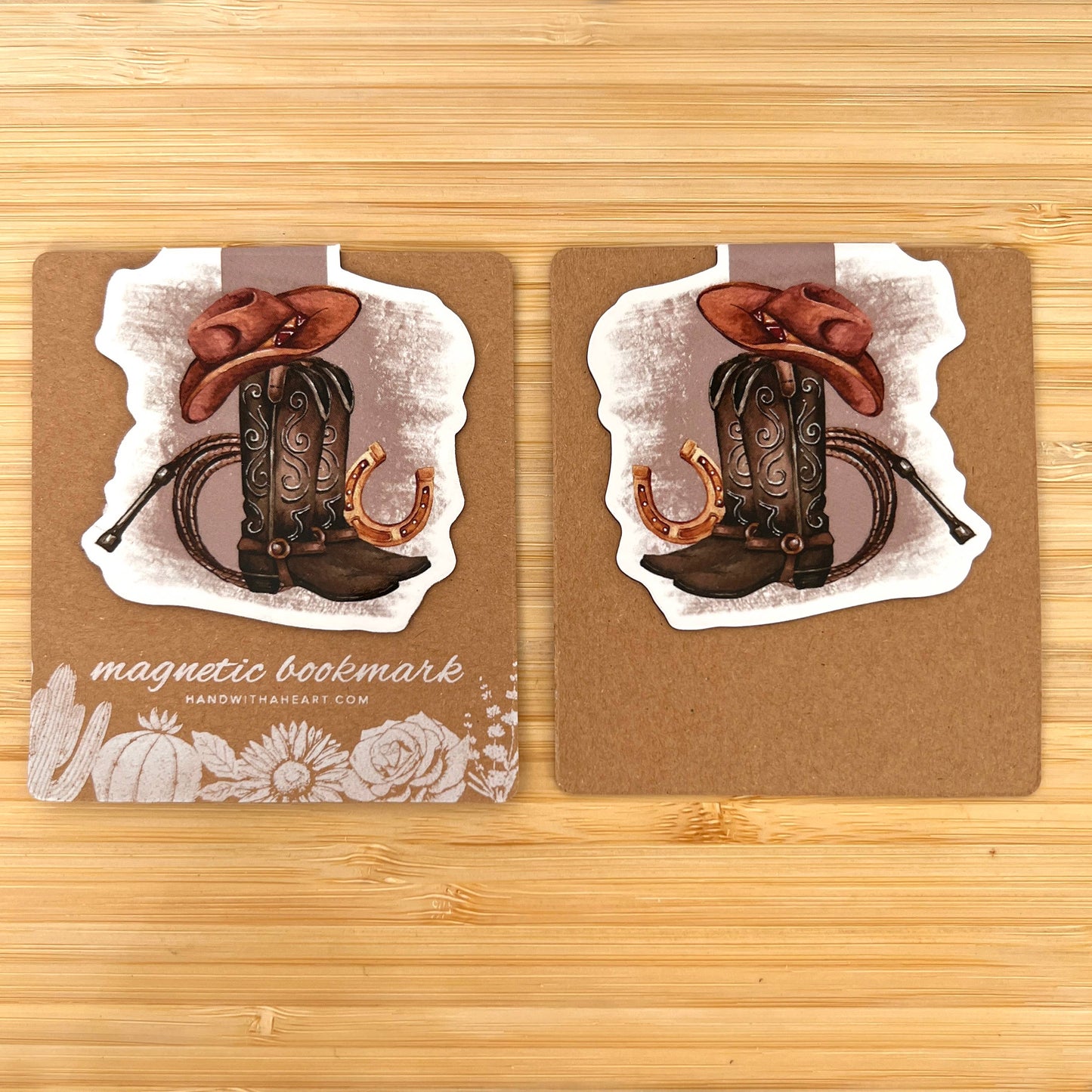 Cowboy Boots Magnetic Bookmark