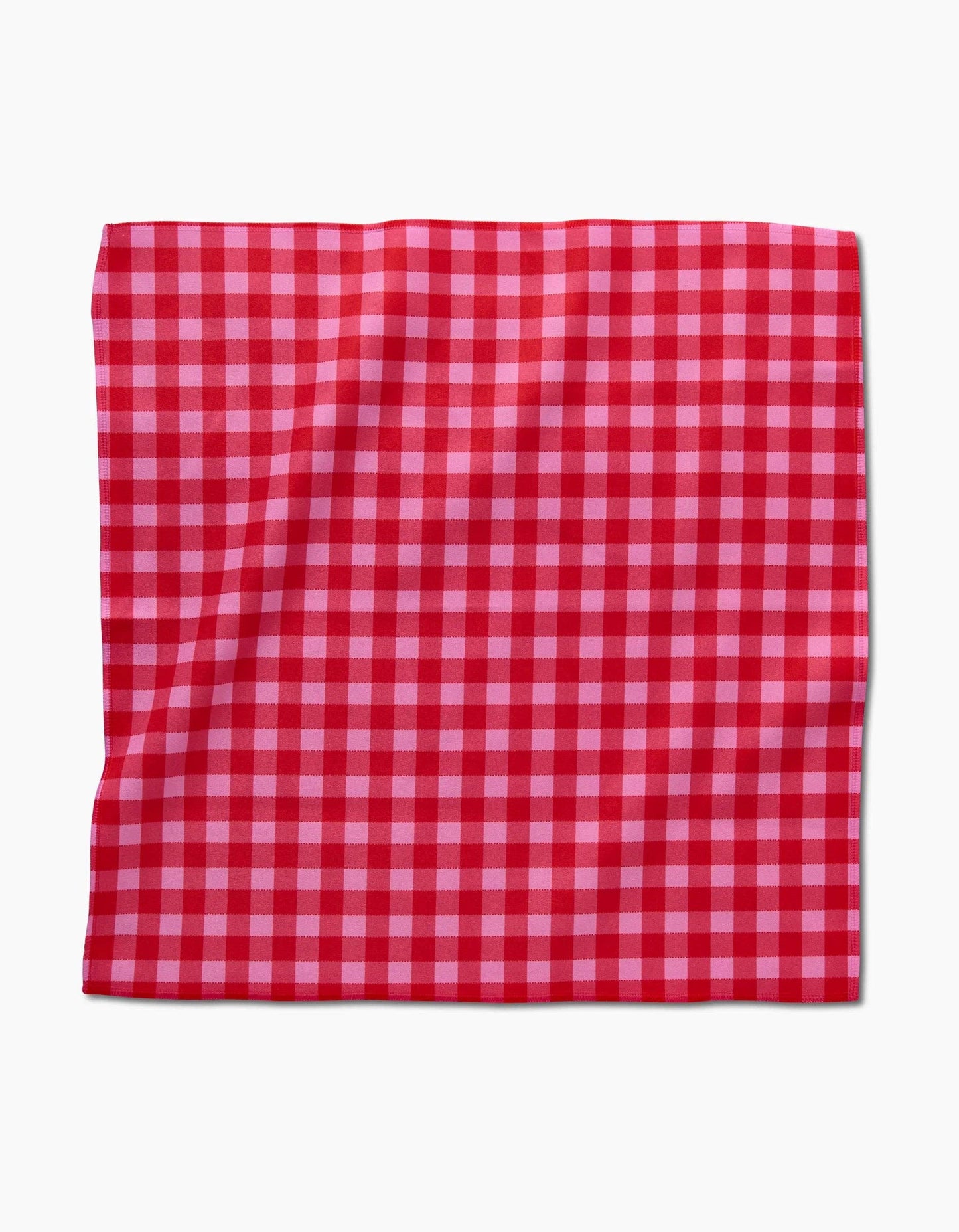 Geometry - Cherry Gingham Dinner Napkin Set