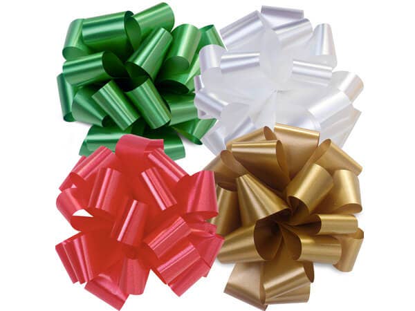 Poly Pom Self Adhesive Gift Bows