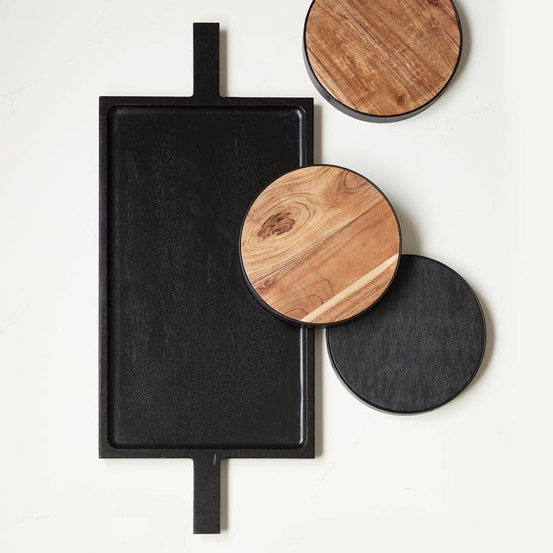 10" Iron Rim Serv Wood Board