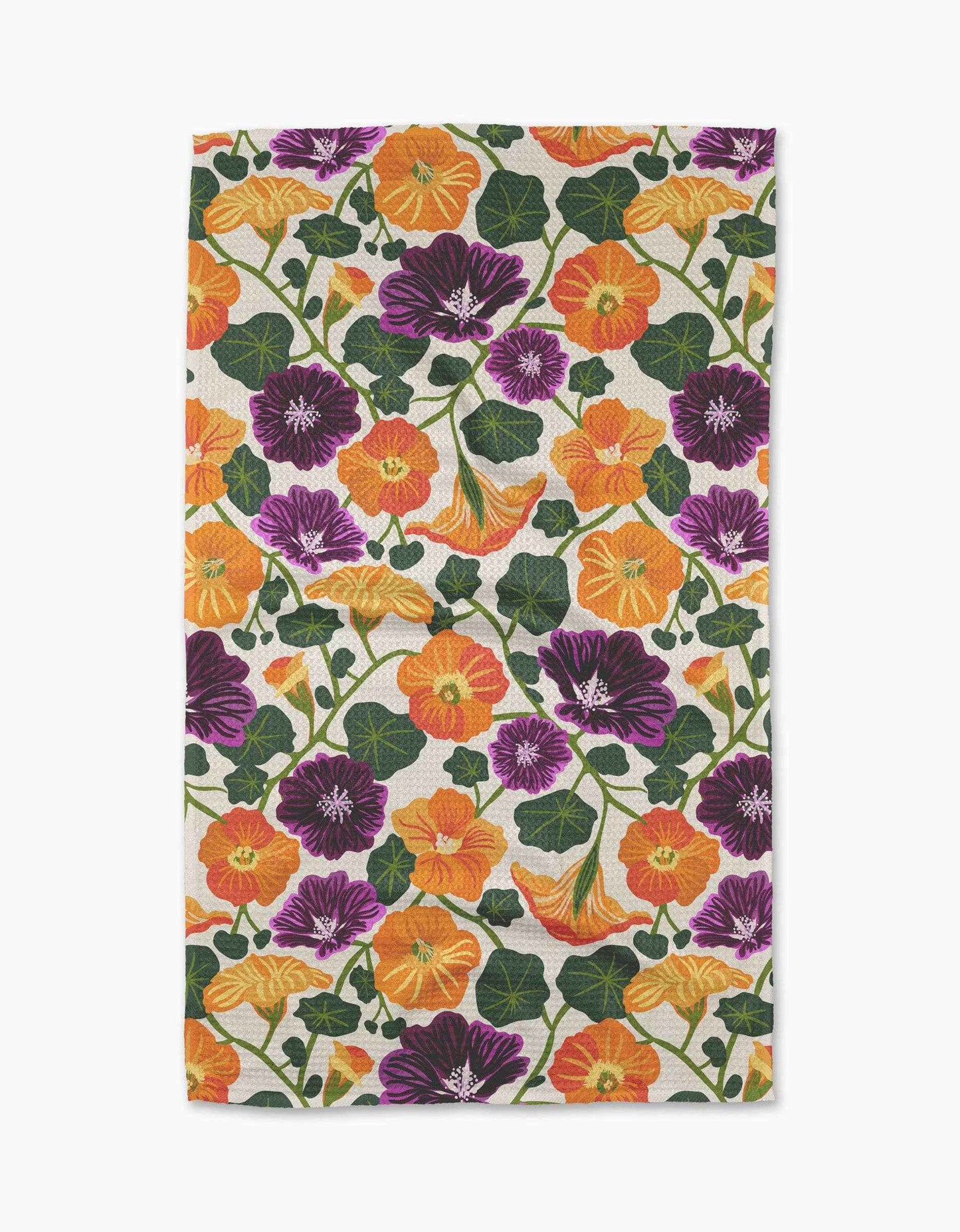 Nasturtium Garden Tea Towel