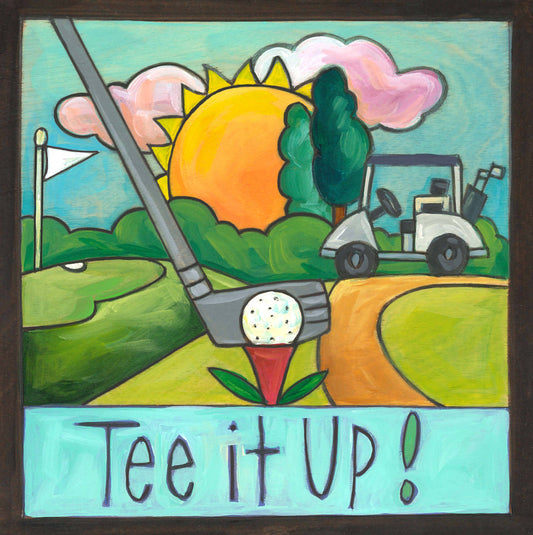 "Fore!" Wall Plaque - 6x6
