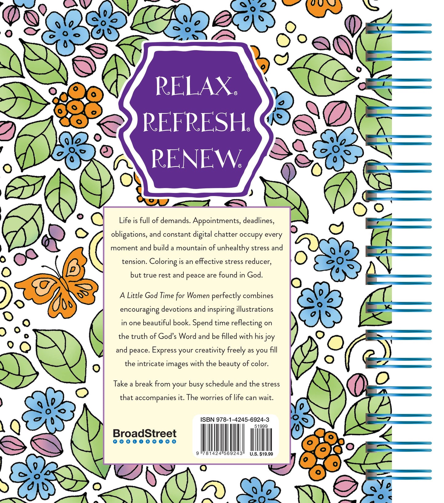 A Little God Time for Women (Devotional Coloring Book)