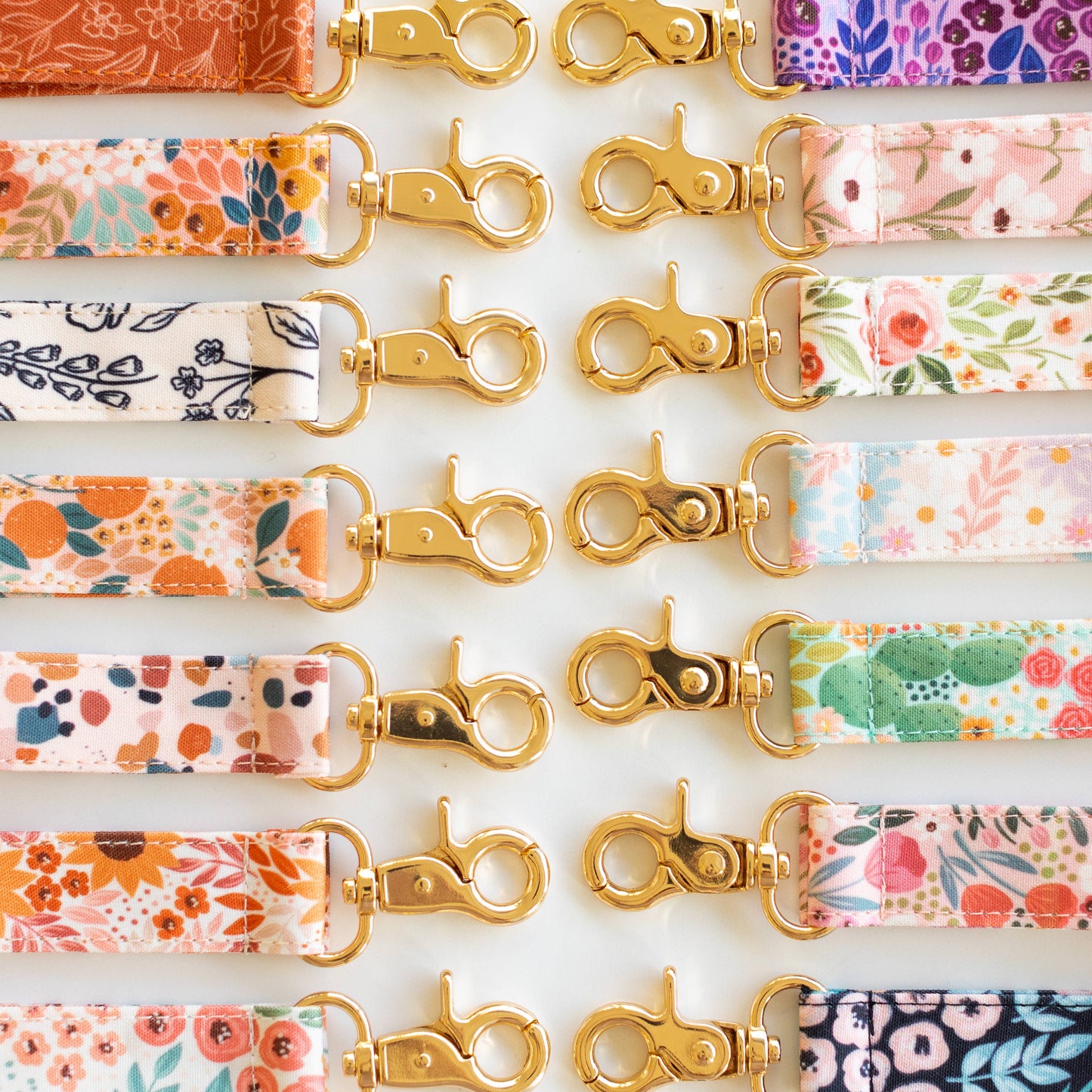 Spring Garden Wristlet Keychain