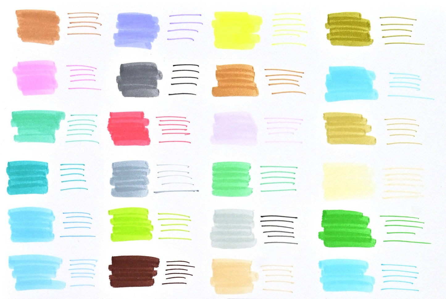 Marcadores de punta pastel (juego de 24)