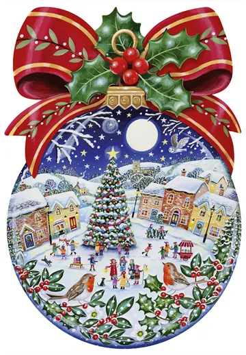 Snowy Village - Christmas Bauble