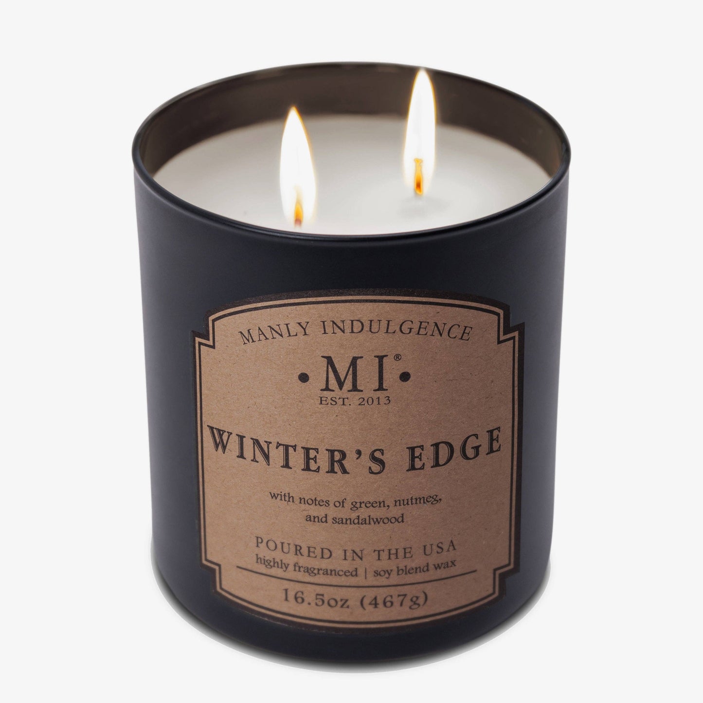 Manly Indulgence Classic+ Winter's Edge, 2 Wick, 16.5 oz