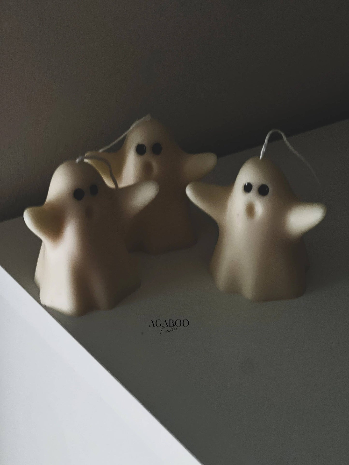 Halloween Cute Ghosts Candle 3x3in