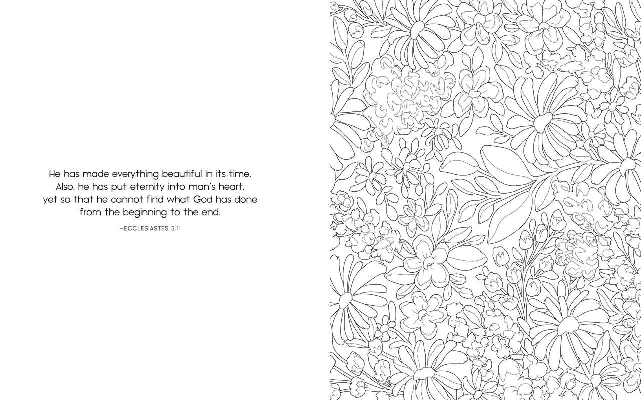 Scriptures and Florals Coloring Book by Allison Loveall