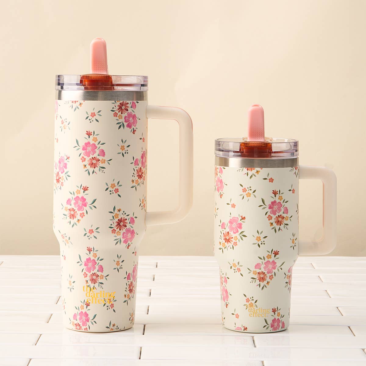 40 oz Lifestyle Flip Straw Tumbler–Endless Daydream Cream