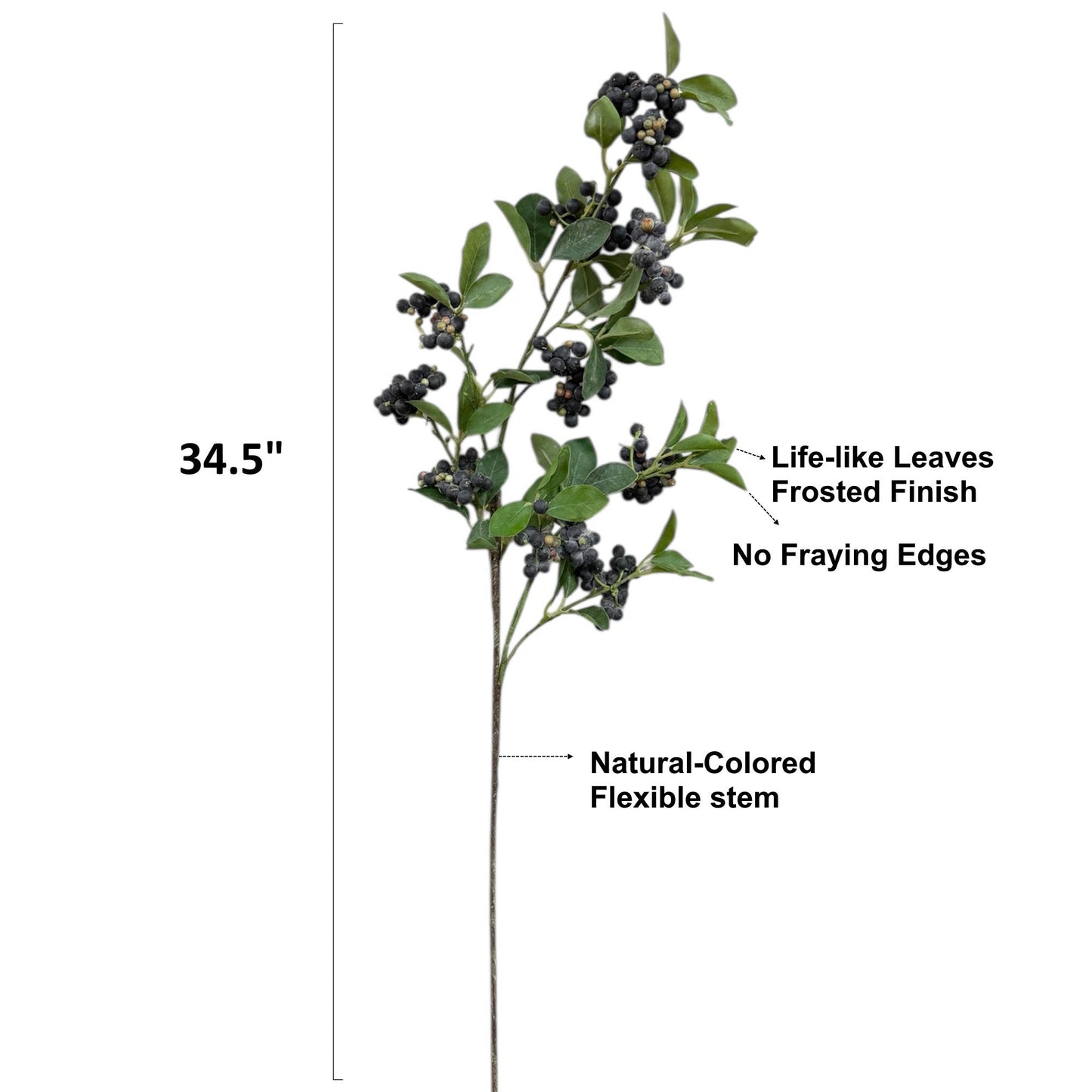 34.5"Desinger's Pick-Artificial Frosty Berry spray