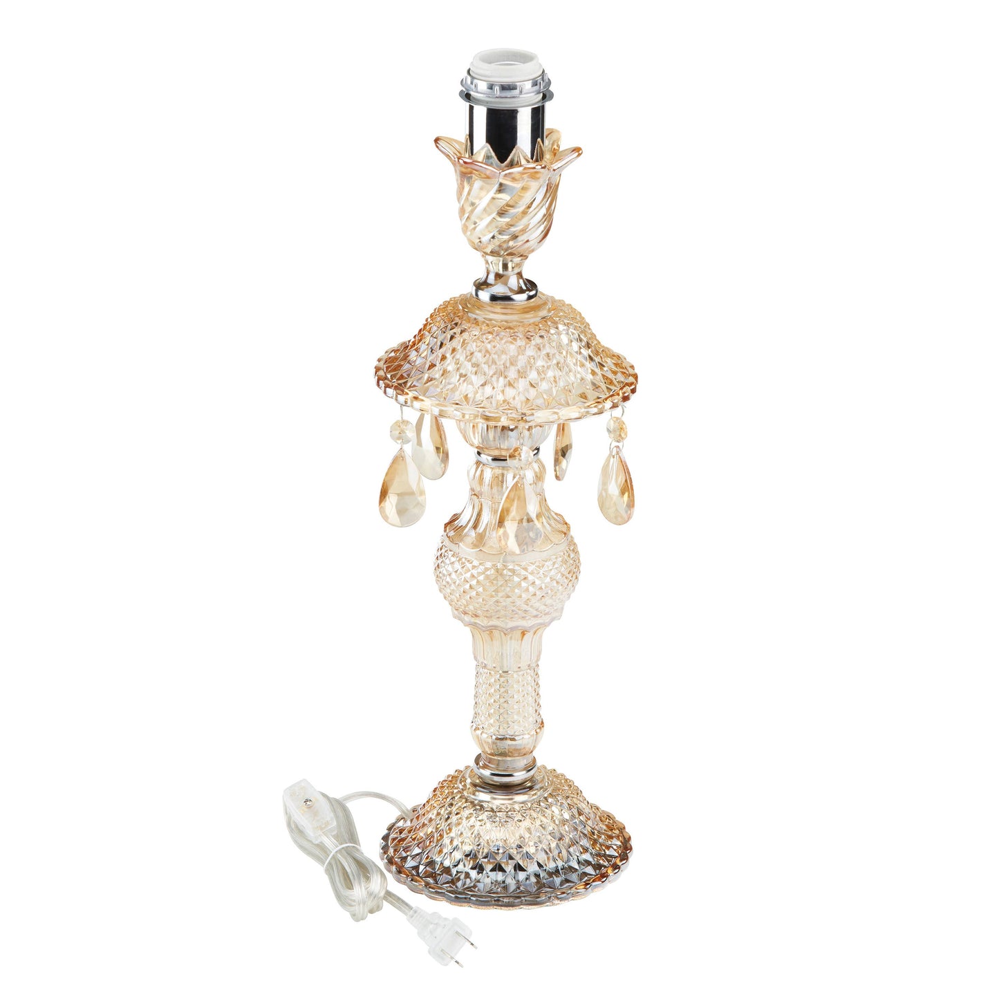 24"H Champagne Jeweled Table Lamp