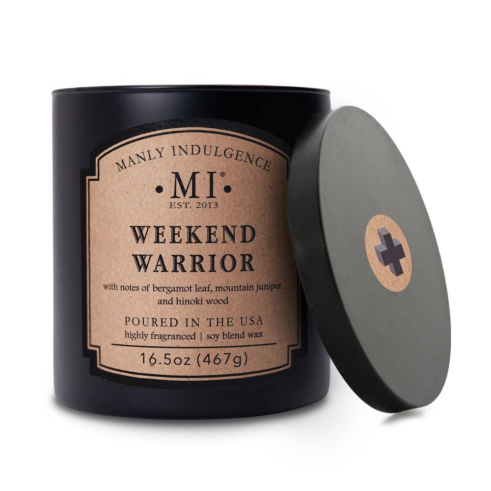 Manly Indulgence Classic+ Weekend Warrior, 2 Wick, 16.5 oz