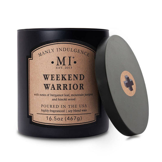 Manly Indulgence Classic+ Weekend Warrior, 2 Wick, 16.5 oz