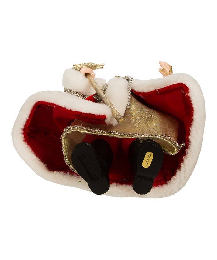 Kurt S. Adler, Inc. - 10.5“ Fabriché™ Regal Red Santa Table Piece