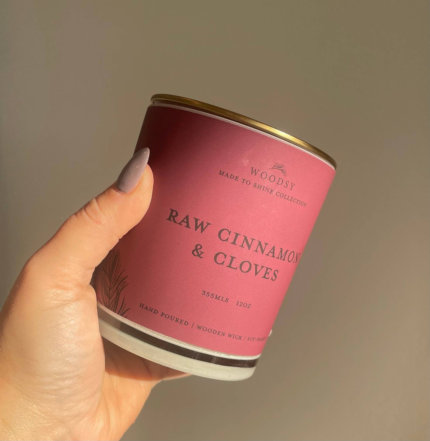 Cinn & Clove 12oz Candle Wooden Wick
