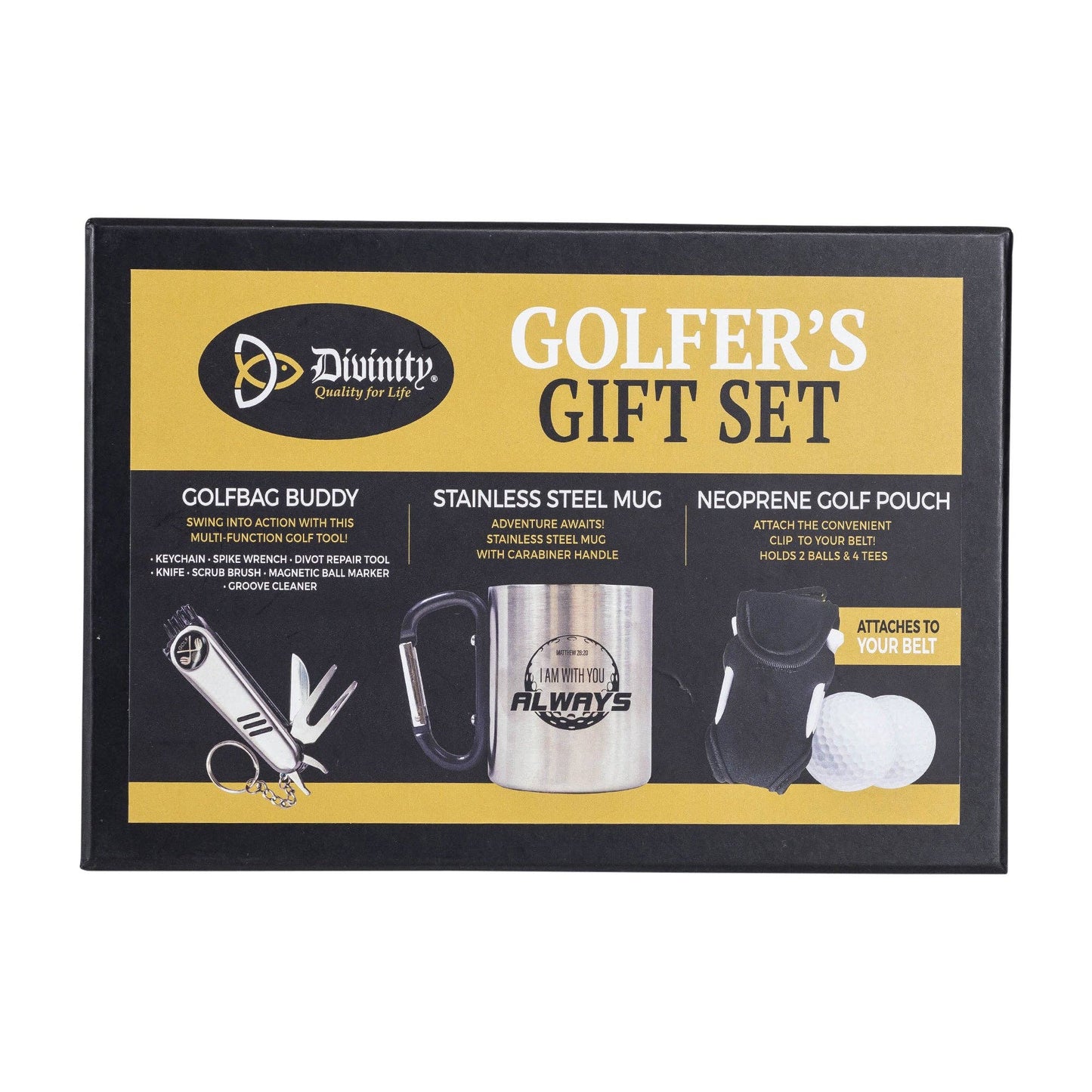 Divinity Boutique - Golfers Gift Set: I Am With You - Matthew 28:20