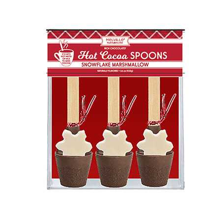 Snowflake Marshmallow Hot Chocolate Spoons