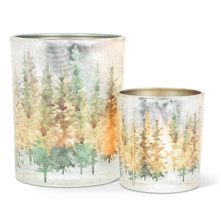 Small Frost Winter Forest Votive
