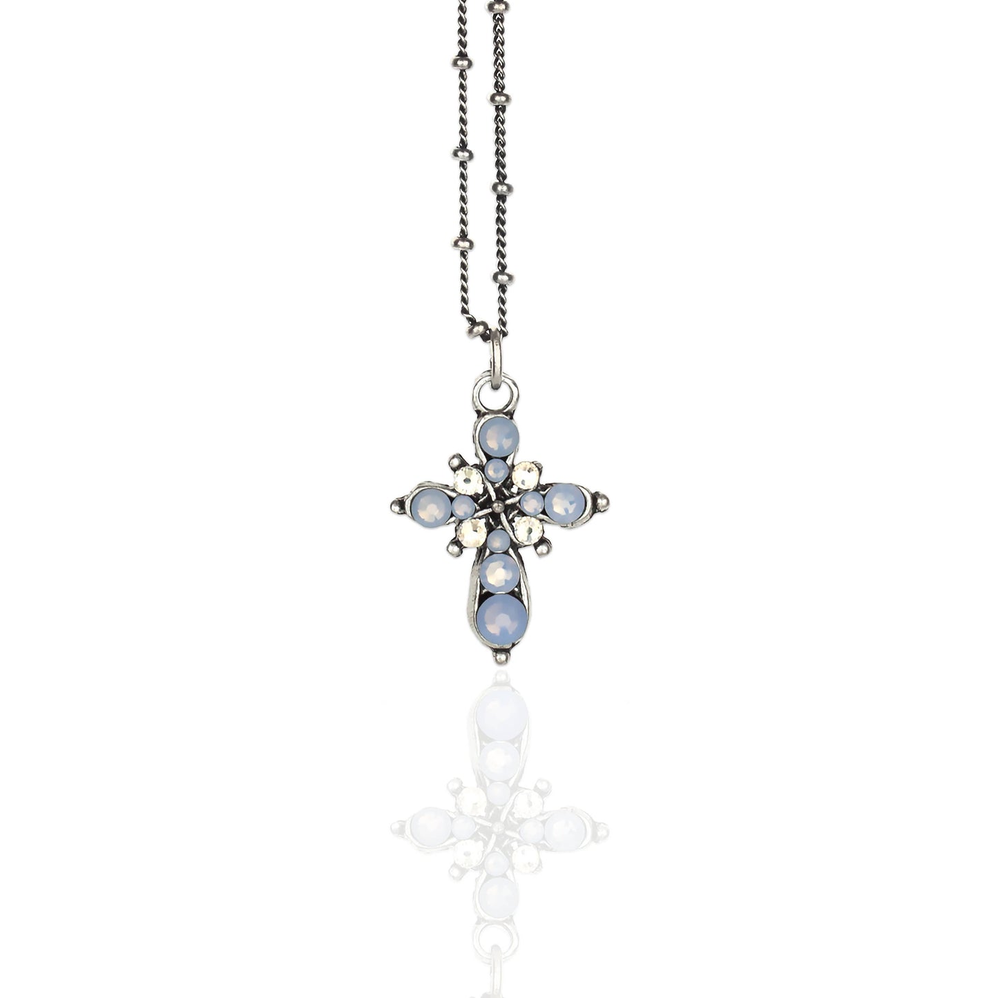 Agatha Crystal Cross Necklace