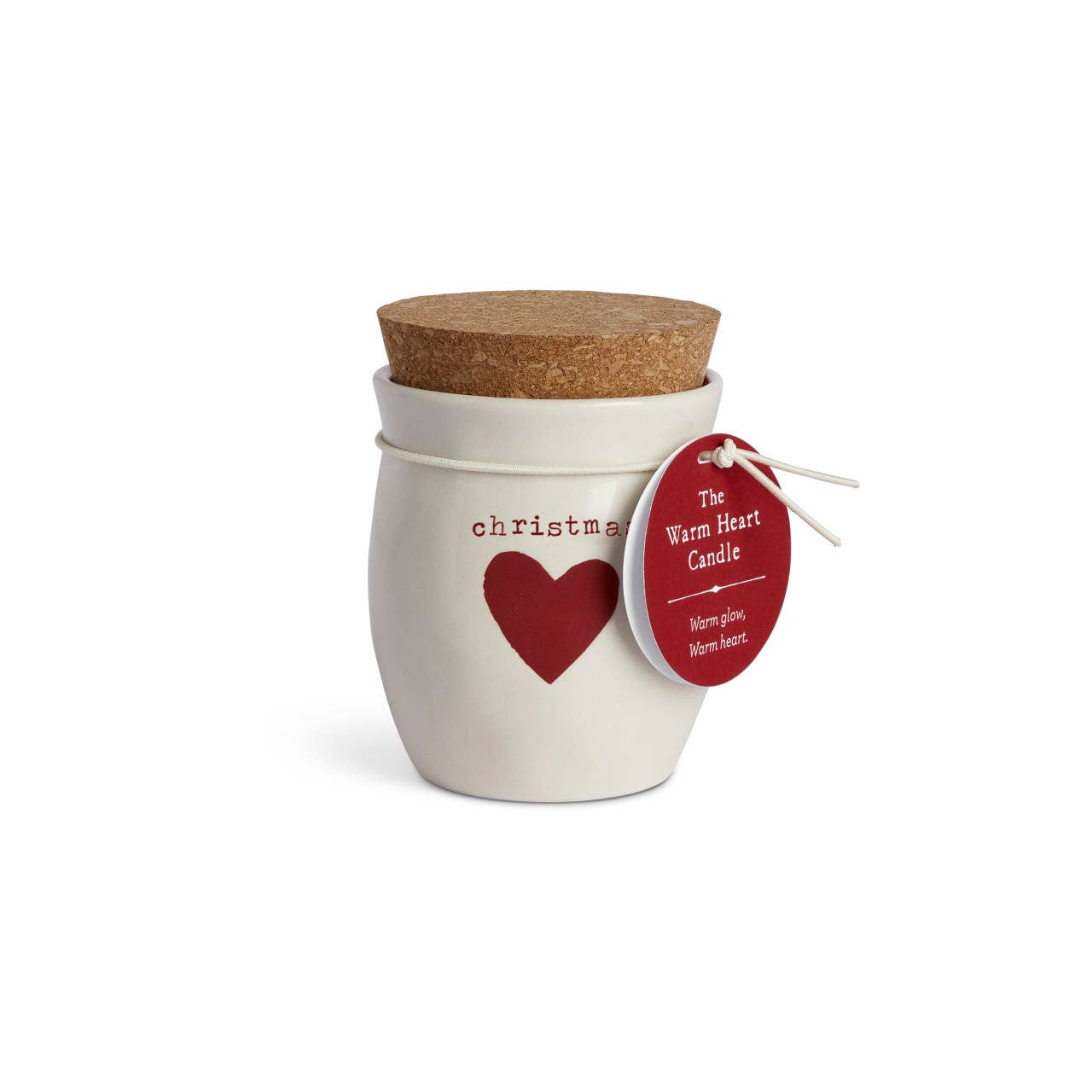 Christmas Heart Sm Candle