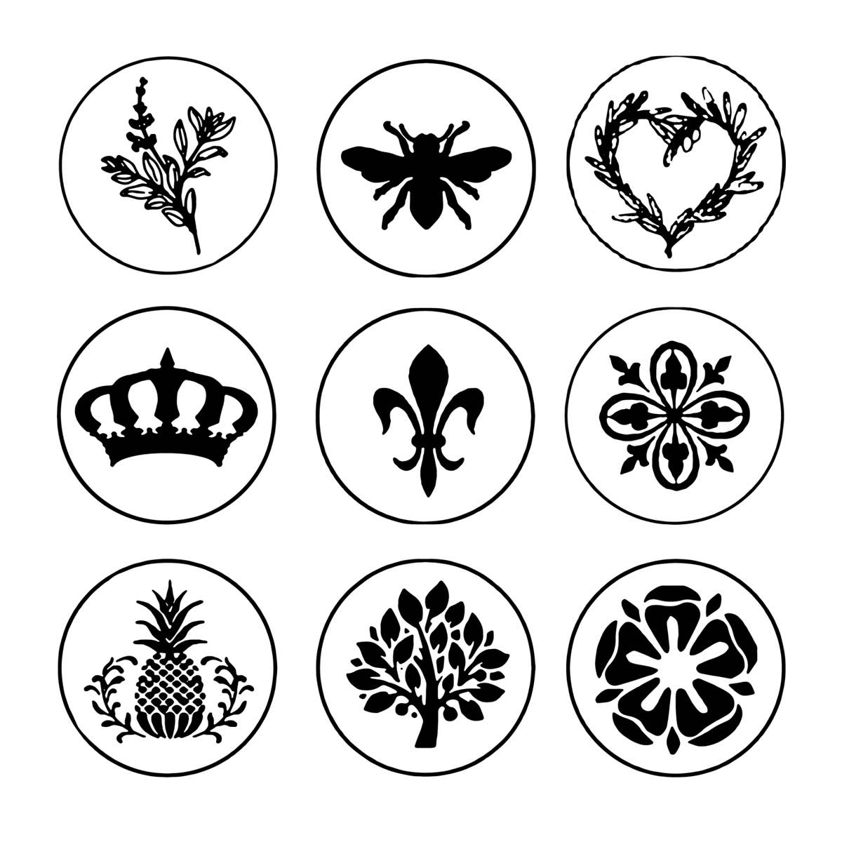 Regal Wood Handle Wax Seal Kits in Display-18 kits