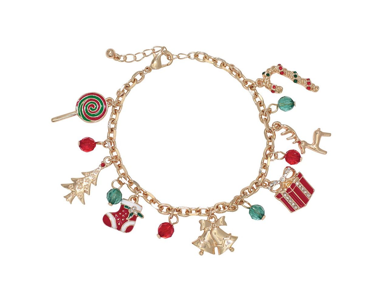 Festive Holiday Charms Bracelet