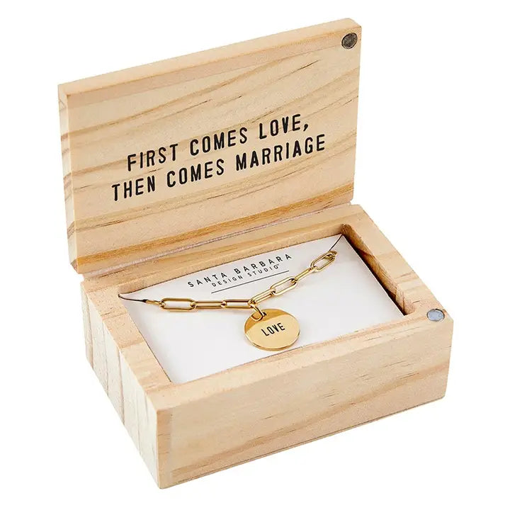 Love Necklace in Wooden Box