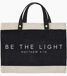 Mini Canvas Tote Bag - Be The Light