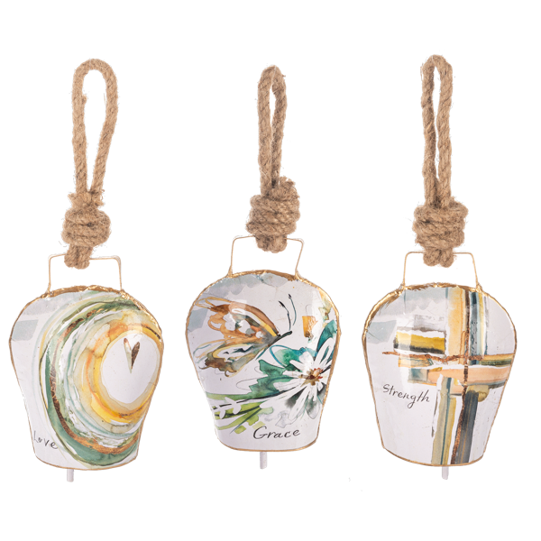 Watercolor Message Wafer Bells