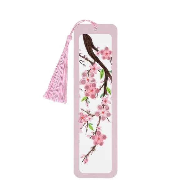 Cherry Blossoms Handmade Quilled Paper Bookmark