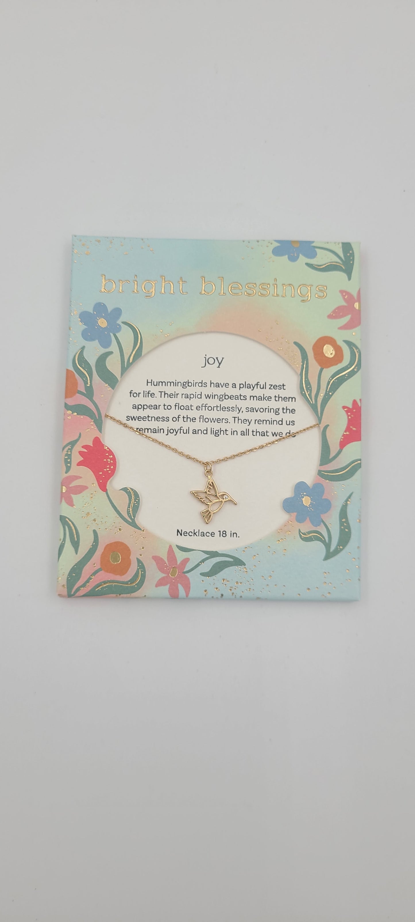Hummingbird Joy Necklace - Bright Blessings