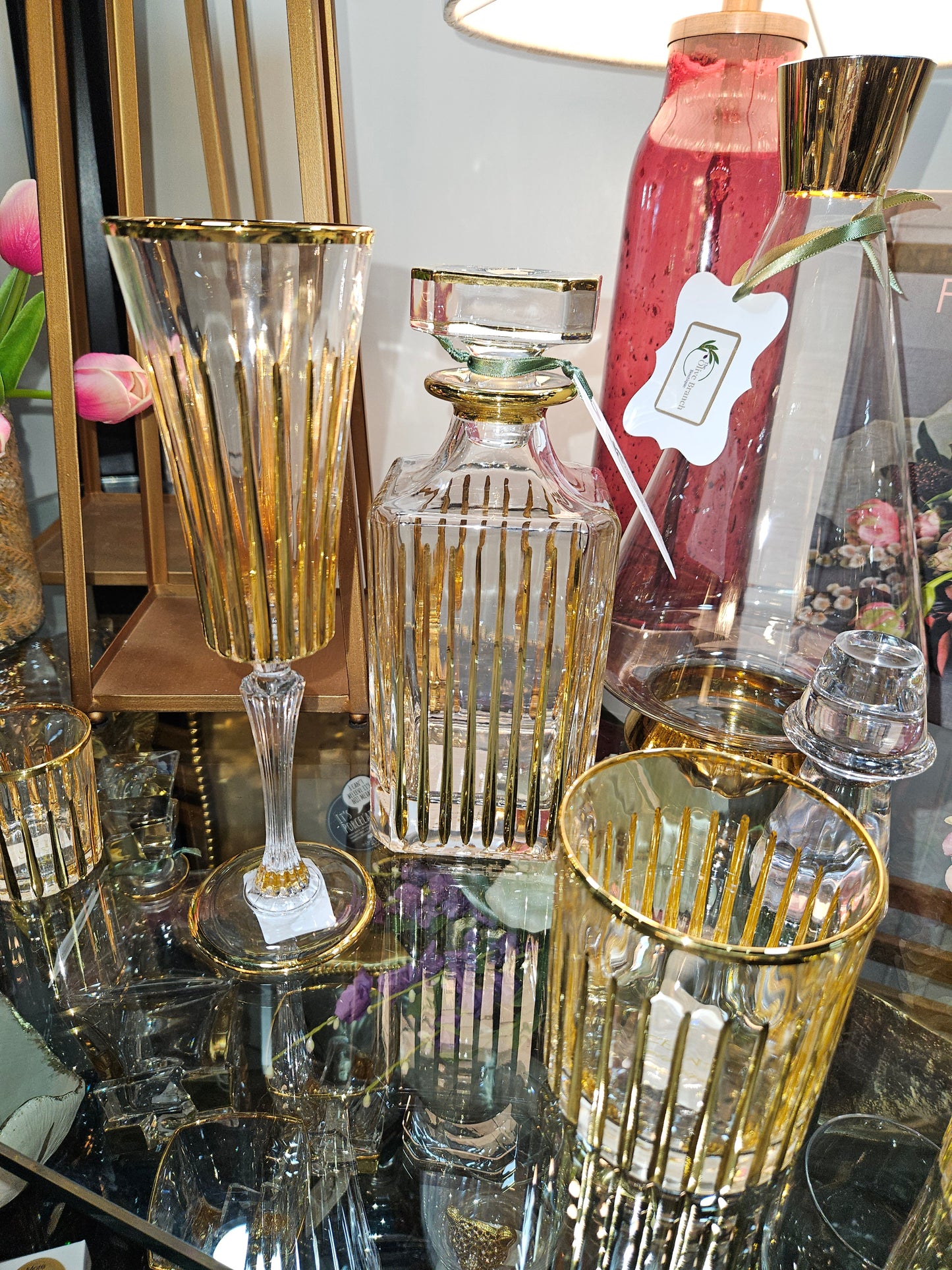 Timeless Gold Champagne Glasses - 24Kt Gold