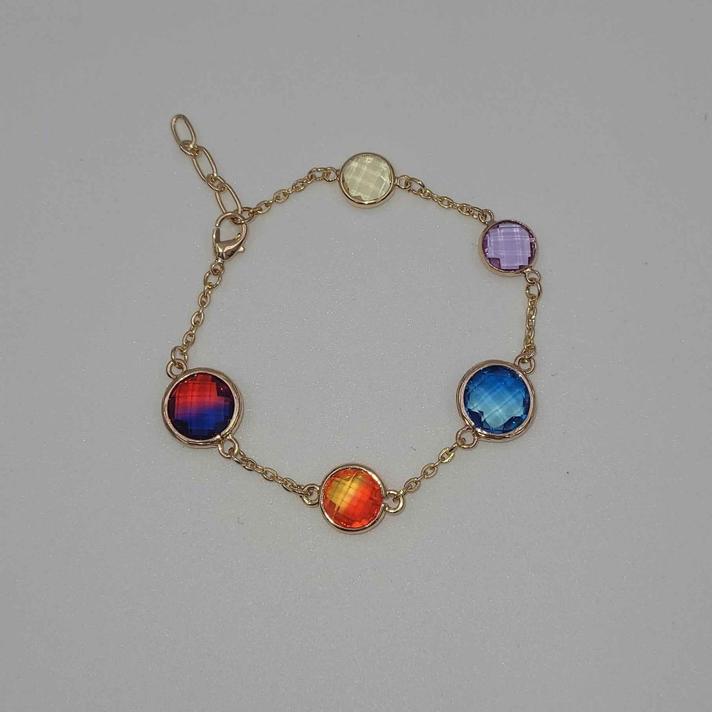 Colored Glass Bracelet