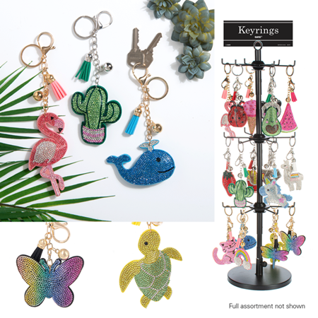 Sparkle Key Ring-Assorted