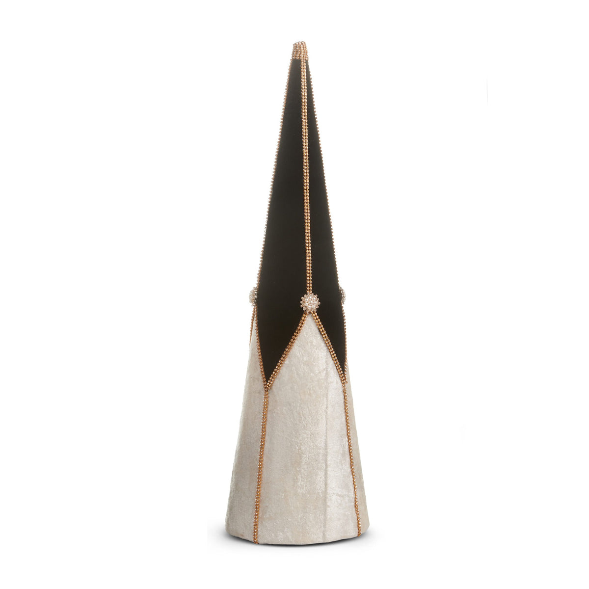 24" Velvet and Jewel Cone Trees, Large