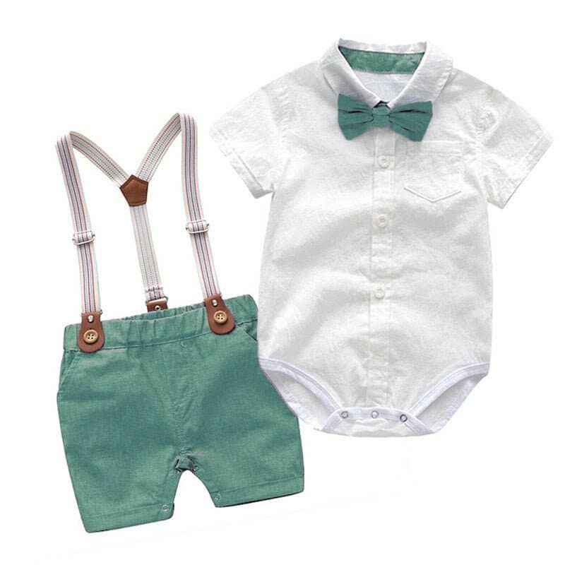 Baby Boy Clothes Party Suits: Blue / 12M