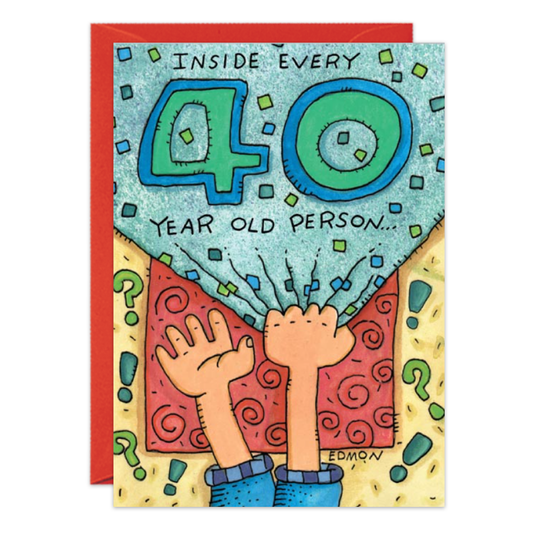 Inside 40th Birthday Card