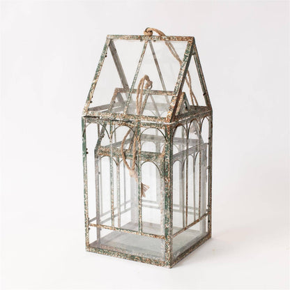 Rustic Metal Greenhouse (Set Of 2)