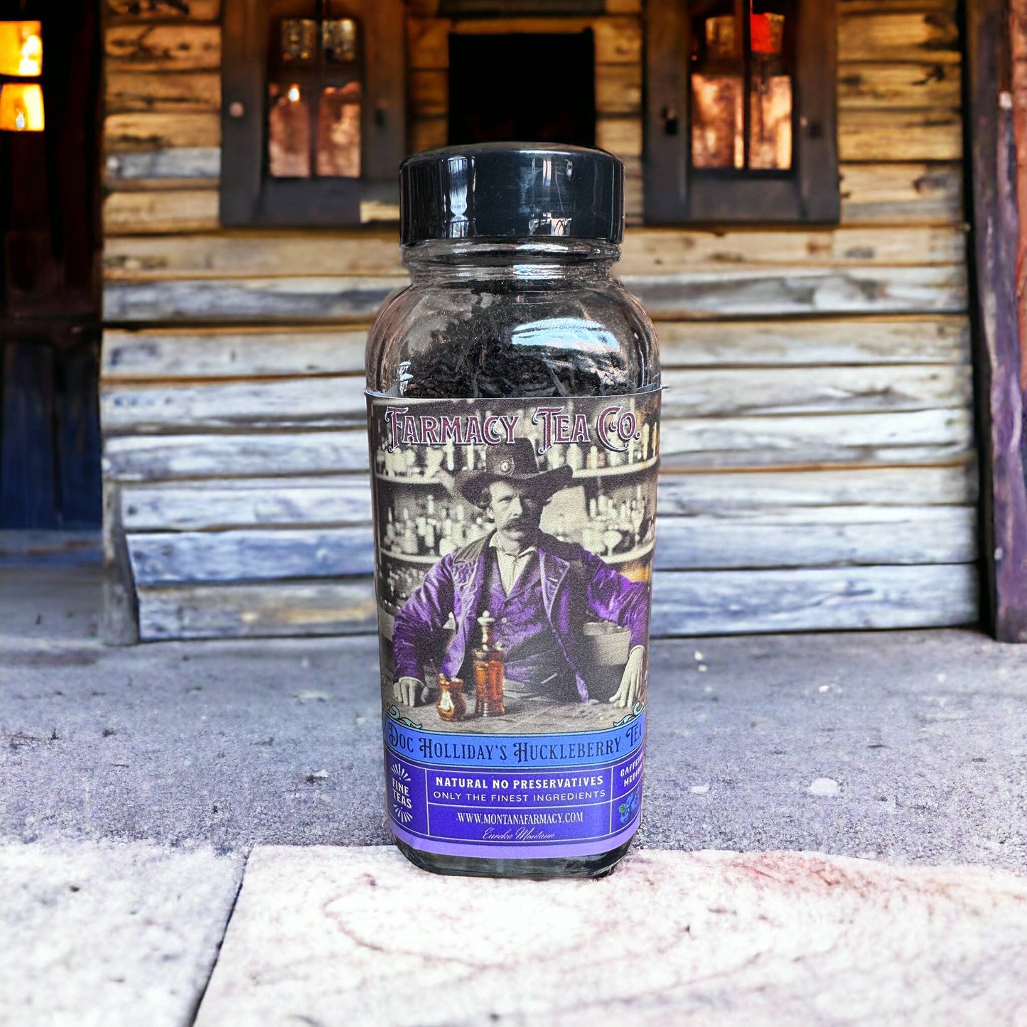 Doc Holliday's Wild West Huckleberry Elixir Tea Vintage
